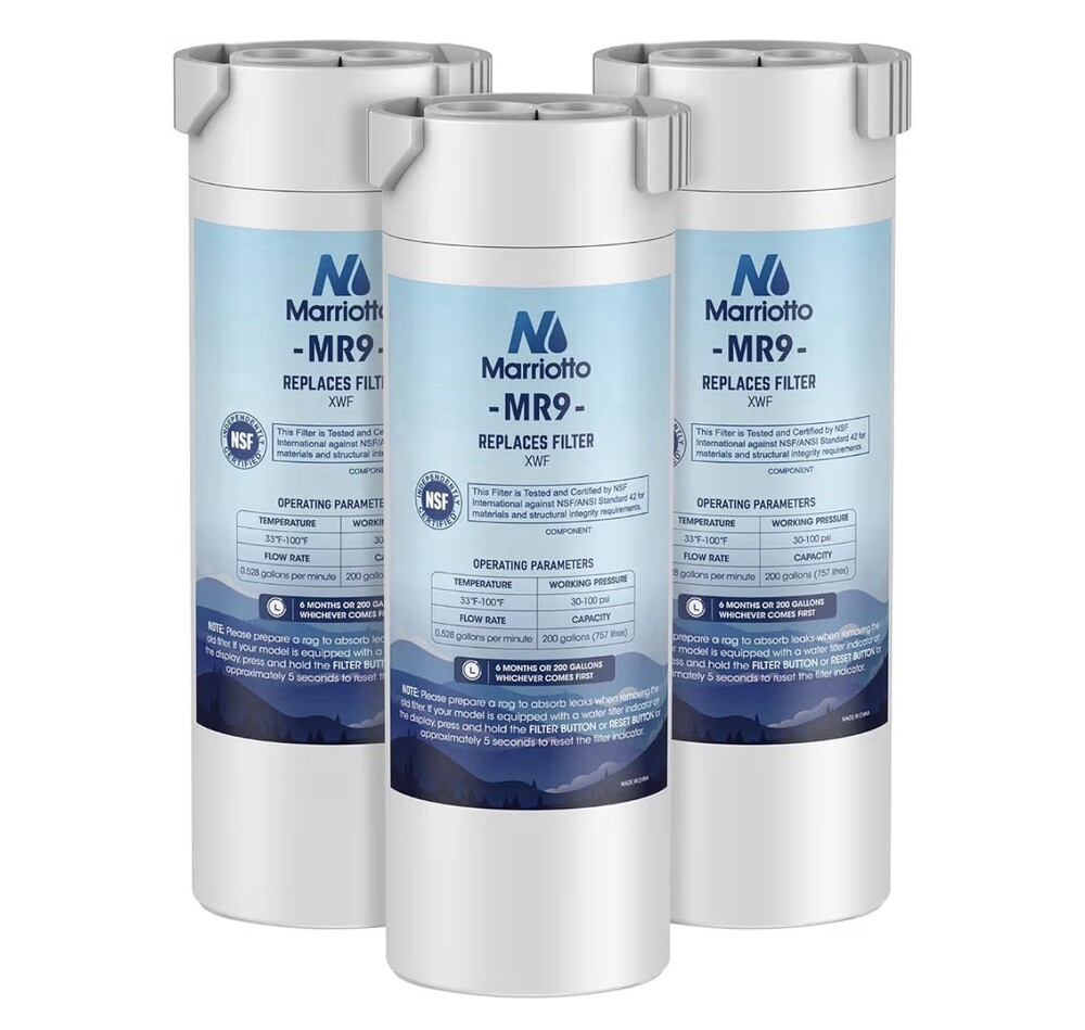 XWF Water Filter Replacement for GE Refrigerator MARRIOTTO 3 Pack [Not XWFE]